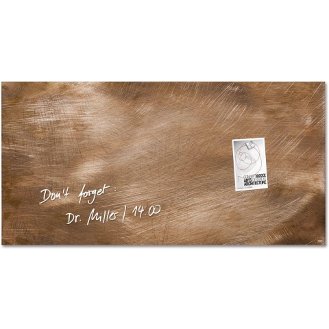 Sigel SI-GL267 Glasmagneetbord Artverum 910x460x15mm Brons