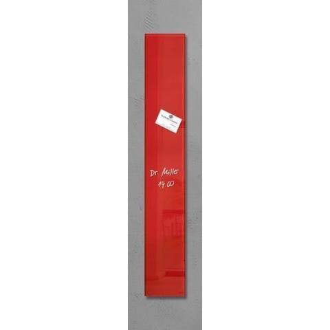 Sigel SI-GL104 Glasmagneetbord Artverum 120x780x15mm Rood