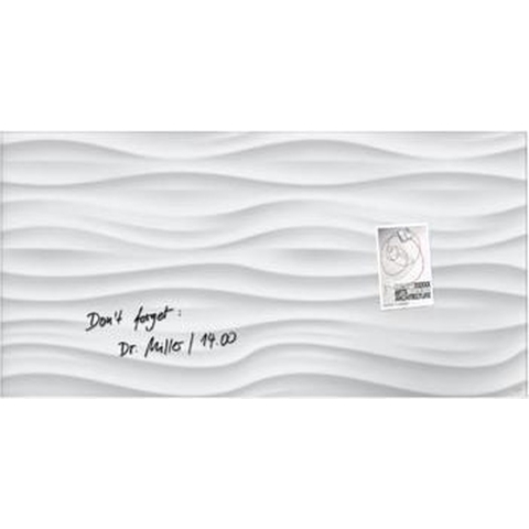 Sigel SI-GL260 Glasmagneetbord Artverum 910x460x15mm White Wave