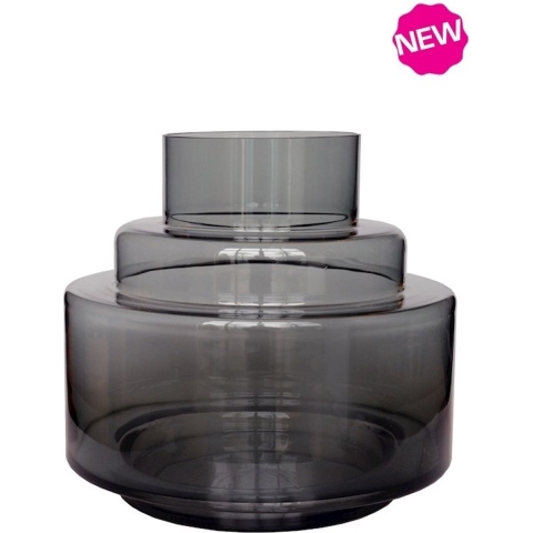 Vase The World Chari Vaas Ø 23 cm - Grijs
