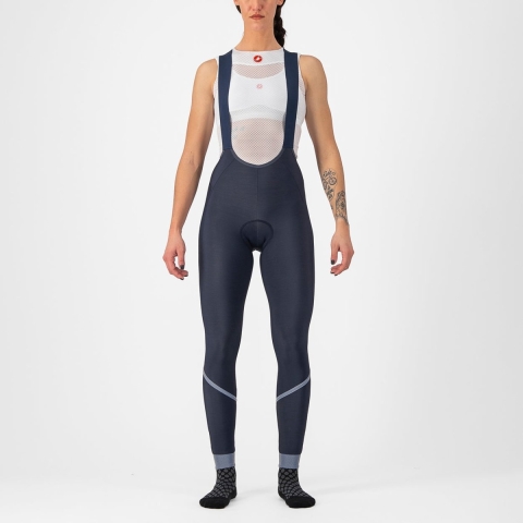 Castelli Velocissima DT fietsbroek lang blauw dames XL