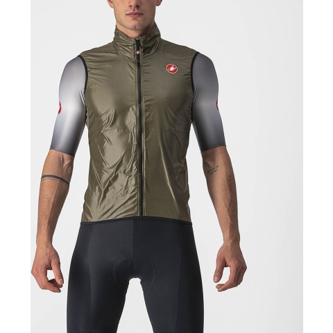 Castelli Aria fietsvest mouwloos bruin heren XXXL