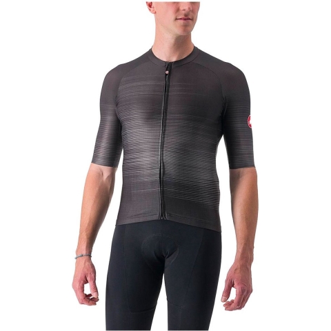 Castelli Aero race 6.0 korte mouw fietsshirt licht zwart heren XL