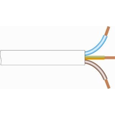 Enzo Kabel VMVL rond 3x2,50 qmm wit - 1227500