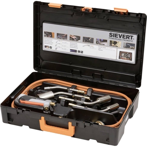 Sievert Krimpbranderset | in kunststof koffer | 9-delig | propaan | 1 stuk - 721512 721512