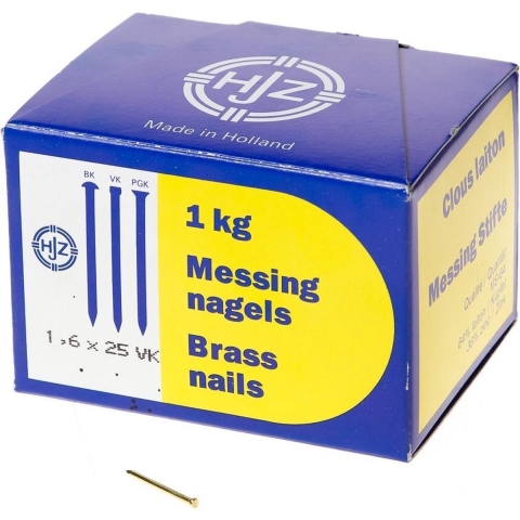 Hoenderdaal Draadnagel Messing Vk 1.6X25 | 1 kg - 8002.20.00410