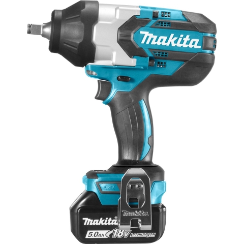 Makita DTW1002RTJ 18v Slagmoersleutel 1000 Nm 5,0Ah accu (2 st), snellader, Mbox