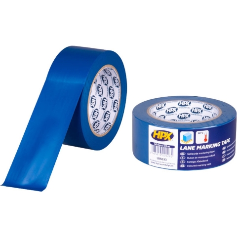 HPX Zelfklevende markeringstape | Blauw | 48mm x 33m - LB5033 | 36 stuks LB5033