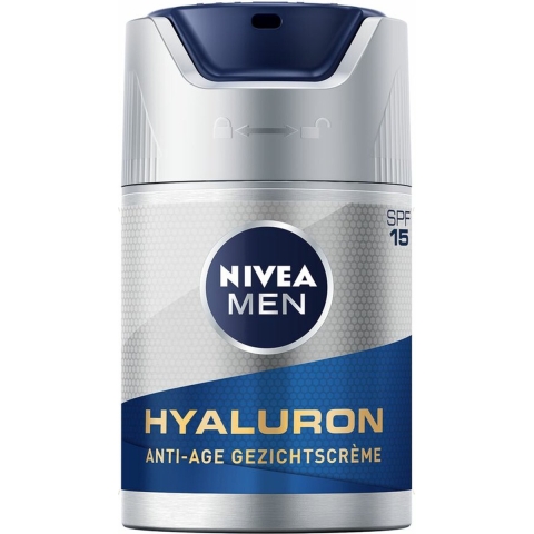 3x Nivea Men Anti-Age Hyaluron Gezichtcrème SPF 15 50 ml