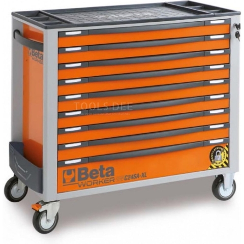 Beta 2400S XLO9/E-XXL | Gereedschapswagen | 9 laden | Oranje | 614-delig - 024006254