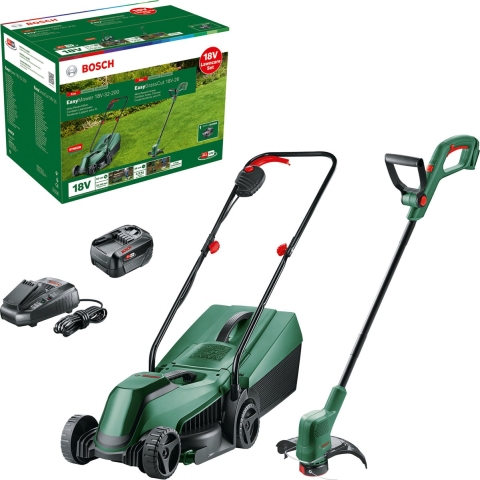 Bosch Groen EasyMower 18V-32-200 + EasyGrassCut 18V-26 BT | 18V | 1 x 4,0 Ah accu + AL1830 lader 06008B9D02