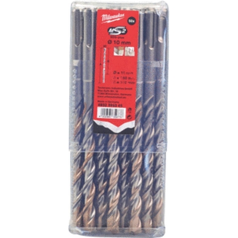Milwaukee Accessoires SDS-plus hamerboor, MS2, 10 x 160 mm (50 stuks) NEW MS2 - 4932399345