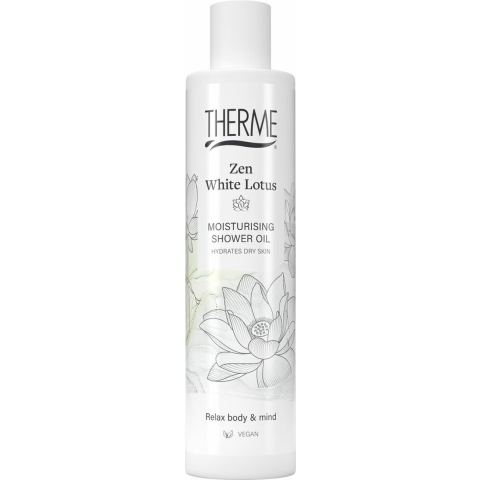 6x Therme Moisturising Shower Oil Zen White Lotus 250 ml