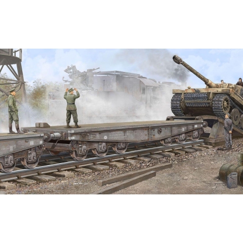 Trumpeter 1/35 German IIWW Schwere Plattformwagen Type SSyms 80