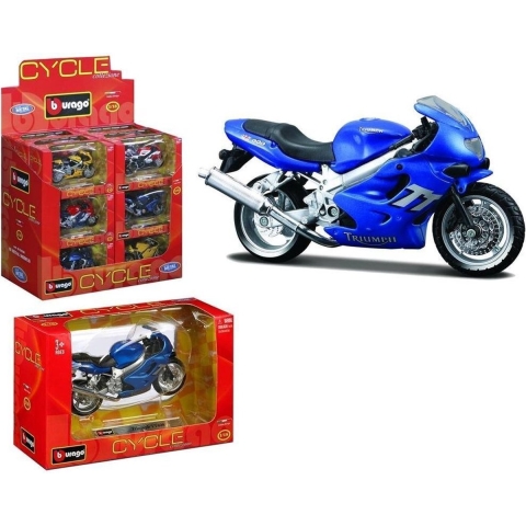 Bburago 1:18 Cycle Assorti Display 18 Stuks