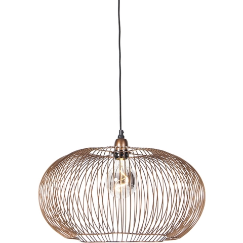 QAZQA Industriële hanglamp koper 49 cm - Finn