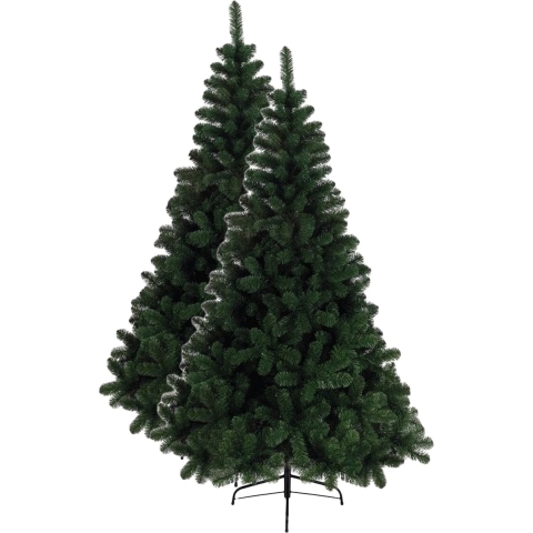 Set van 2x stuks kunst kerstbomen/kunstbomen groen 150 cm -