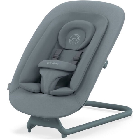 Newbornset Cybex Lemo + Click & Fold Bouncer Stone Blue/Mid Blue