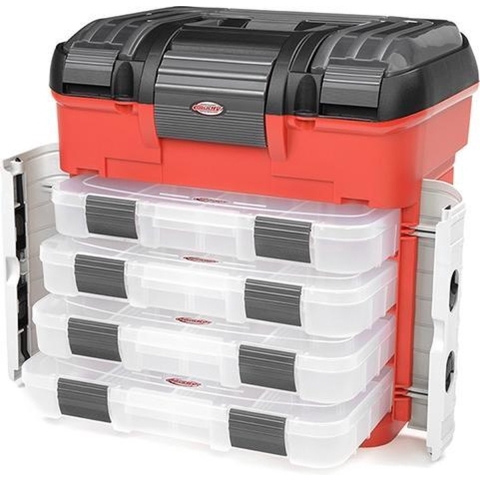 Team Corally Pit Case met 4 laden - met pre-cut foam