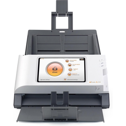 Plustek eScan A280 Essential Documentscanner duplex A4 600 x 600 dpi 20 pag./min., 40 Beelden/min USB, LAN (10/100 MBit/s), WiFi 802.11 b/g/n