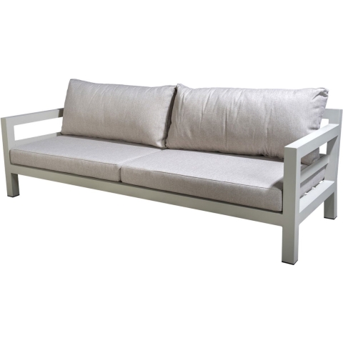 Midori sofa 4 seater aluminium salix/flax beige AW - Yoi