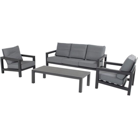 Barrosa 3-seater lounge set EDF cushions (without tafel) - Hartman