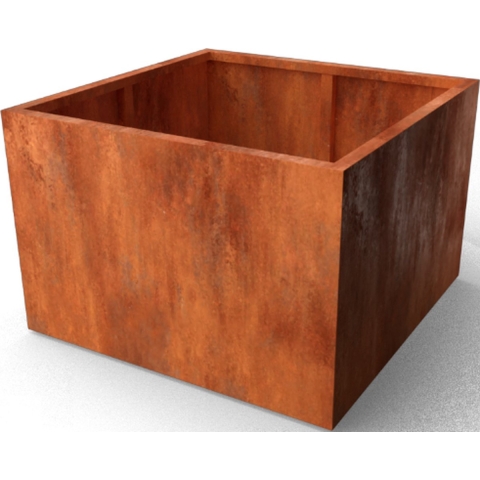 Artesa Rechthoekige plantenbakken Cortenstaal Lengte: 1200 Breedte: 1200 Hoogte: 800 - Geroba