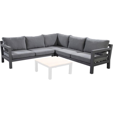 Midori lounge corner set donkergrijs - Yoi
