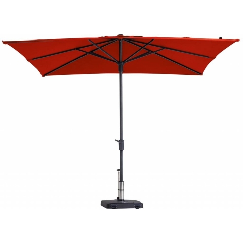 Stokparasol Syros 280 x 280 cm brick red zonwering - Madison