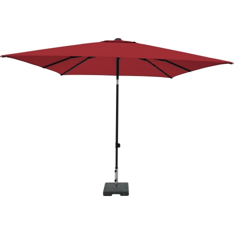Stokparasol corsica push-up 200x250cm polyester brickred grade 6 zonwering - Madison