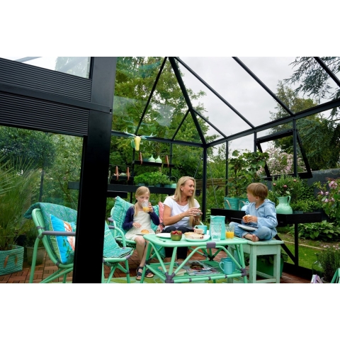 Tuinkamer Oase 8,8 antraciet, veiligheidsglas 3mm/1 Royal Well - Royal Well