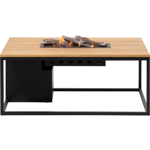 Loft 120 black frame teak top - Cosi