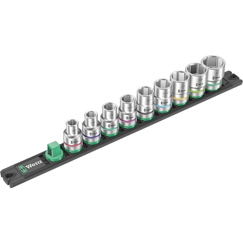 Wera Dop-magneetstrip C Imperial 1 Zyklop doppenset | 1/2"-aandrijving | INCH | 9-delig - 05005480001