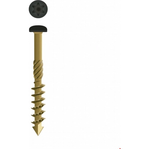 Dynaplus Gevelschroef Ar-Bronze Ck Zwarte Kop Torx TX15 4.0X40/22 | 2000 stuks - 0289.12.25605