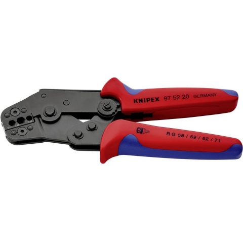 Knipex Krimptang compacte bouwvorm gebruineerd met meer-componentengrepen 195 mm - 975220