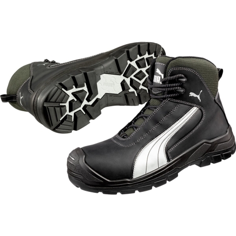 Puma Veiligheidslaars | maat 44 zwart/wit | S3 CI HI HRO SRC EN ISO 20345 | volledig rundleer | 1 stuk - 63.021.0-44 63.021.0-44