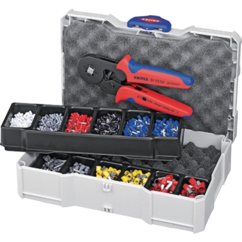 Knipex Assortiment adereindhulzen | 1251 delig 0,50-10,00 mm² | krimptang | in systainer | 1 stuk - 97 90 09 - 97 90 09