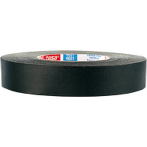 Tesa Weefseltape | zwart | lengte 50 m | breedte 30 mm wiel | 5 stuks - 04651-00506-00 04651-00506-00