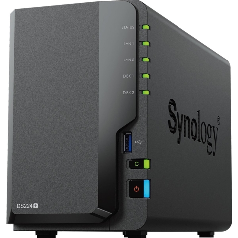 DS224+ incl. 2x 4 TB WD Red Plus harde schijf NAS