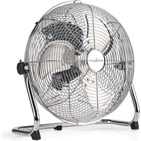 Nedis FNFL10CCR30 Vloerventilator Diameter 30 Cm 3 Snelheden Chroom