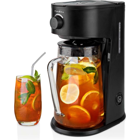 Nedis KAICM200FBK IJskoffie & IJsthee Maker Filter Koffie 2.5 L 6 Kopjes Zwart