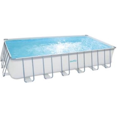 Summer Waves Zwembad Elite Rectangular Frame 732 X 366 X 132 Cm + Zandfilterpomp
