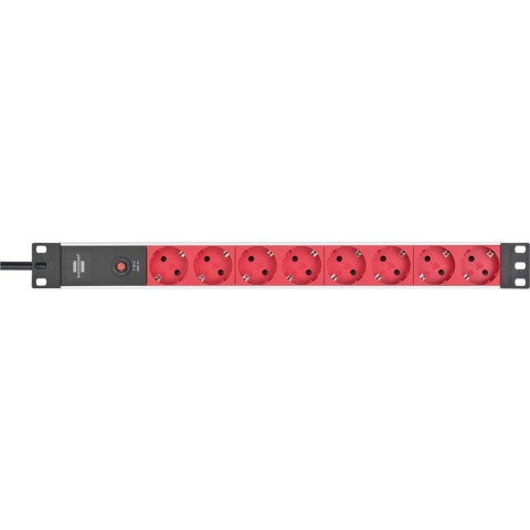 Brennenstuhl BN-1390007118 Stekkerdoos 2 M Zwart/rood - Schuko