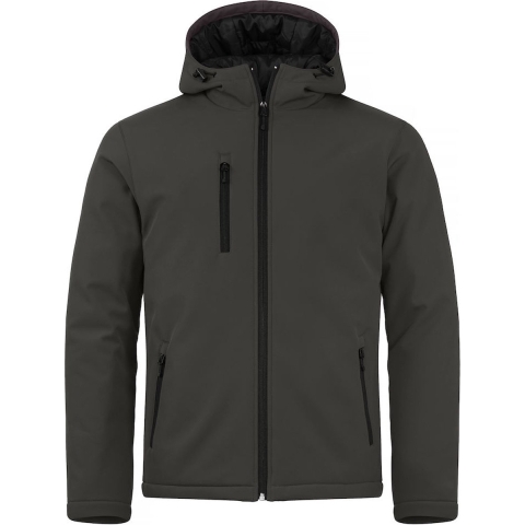 Clique 020952 Padded Hoody Softshell - Donkergrijs - 3XL