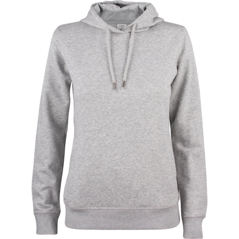 Clique 021003 Premium OC Hoody Ladies - Grijsmelange - S