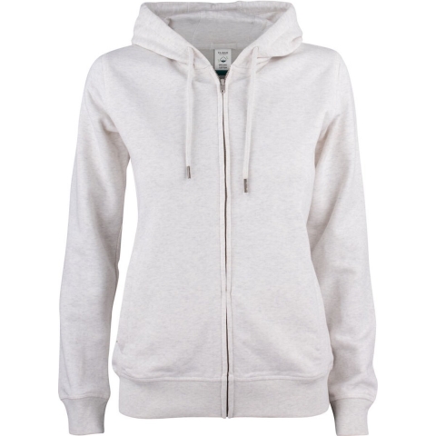 Clique 021005 Premium OC Hoody FZ Ladies - Nature Melange - S