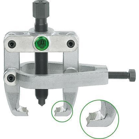 Kukko Trekgereedschap | spandiepte 100 mm | spanwijdte 90 mm | zijdelingse spanklem | 1 stuk - 204-02 204-02