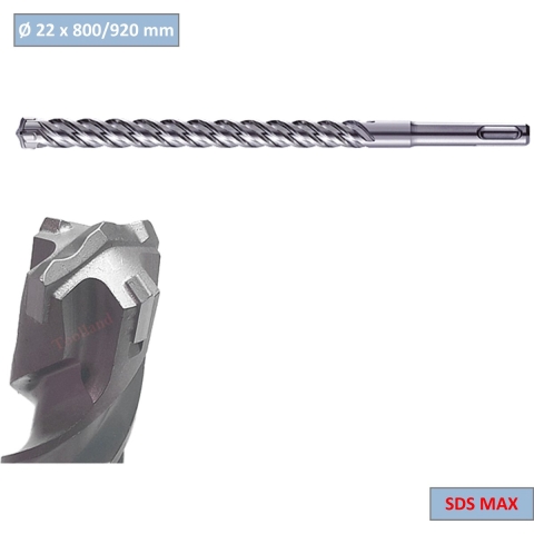 Rotec Hamerboren SDS-MAX &apos;Zentro&apos; 22,0x800/920 mm - 2032204 - 203.2204