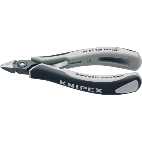 Knipex Precisie elektronica-zijsnijtang ESD gebruineerd 125 mm - 7952125ESD