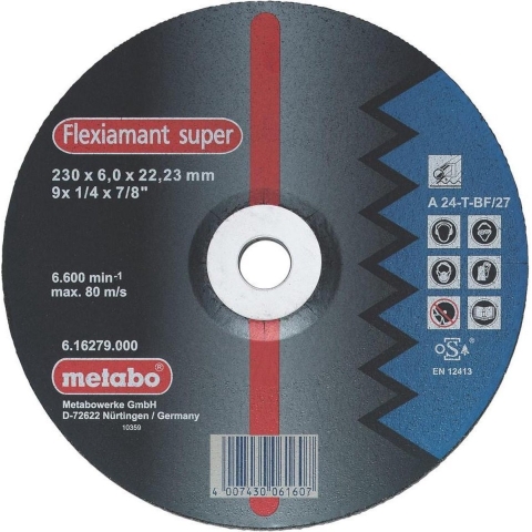 Metabo Accessoires Afbraamschijf Ø 230x6,0x22,2 staal Flexiamant super - 10 stuks - 616279000